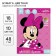 Color paper, A4, 18 sheets, 10 colors, non -unilateral, on paper, 48 g/m², Minnie Mouse
