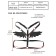BDSM Podsm Oka-hips, with wings, on the chest, eco-leather, size OS, black