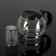 Glass teapot “Lyubava”, 1.25 liters, with metal sieve, black color