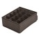 Organizer for linen, 15 cells, brown color
