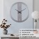 Watching interior, made of metal loft, D-32 cm, silent, gray
