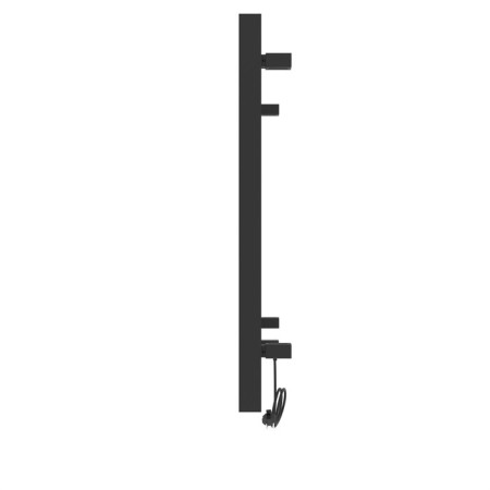 Two -heated towel rail Laris Hephaestus ChKCh, 500x800 mm, 7 crossbars, left, black-4