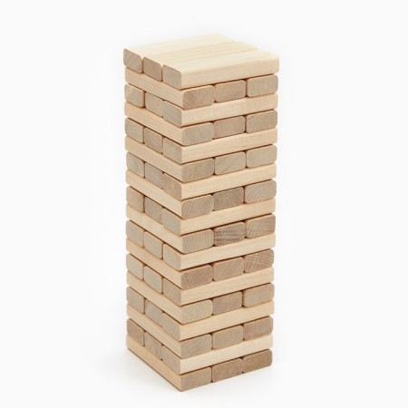 Falling tower, jenga "lux", 54 bar, bar 7 x 2.5 x 1 cm, in a wooden box-1
