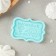 Silicone Mold "Beloved Daddy, 6.5 × 4.2 × 0.6 cm, the color is turquoise