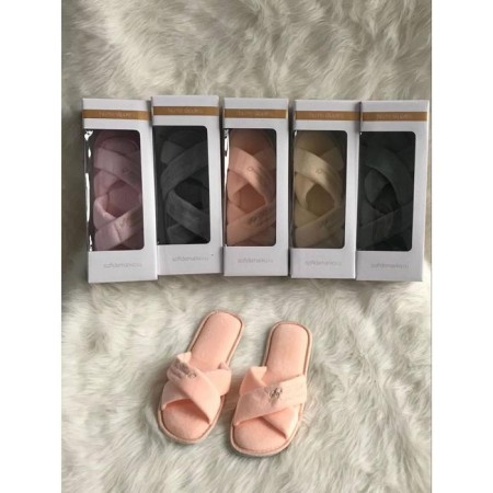 Slippers # 5 women, size 36.5, peach color-3