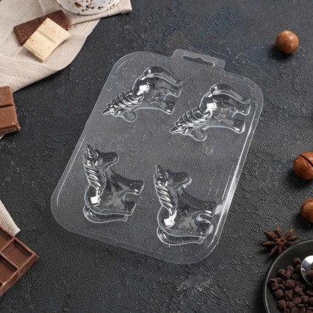 Form for chocolate and sweets "Choko-Sable", the color is transparent-2