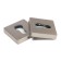 Lockland cylinder overlay, square, satin nickel color, kit.
