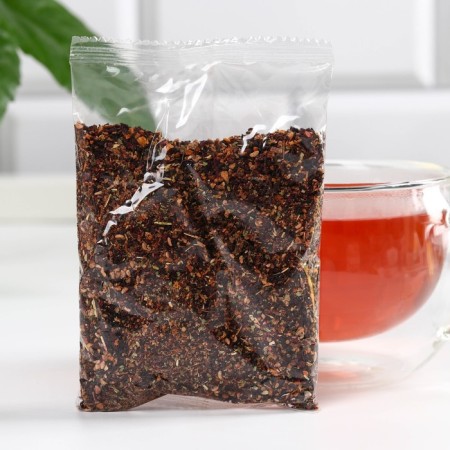 Berry and grassy tea "Raspberry", general strengthening, 50 g.-2