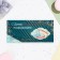 Money envelope "Happy Birthday!" Cutting, embossing, turquoise background, 8x17 cm