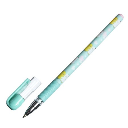 Ballic handle BrunovisConti Magicwrite "hugs. Chickens", node 0.5 mm, blue ink, matte case Soft Touch-2