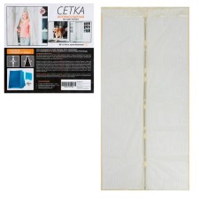 Antimoscate grid for doors, 90 × 210 cm, on magnets, beige color