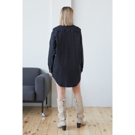 Dress shirt female Eliseeva Olesya, size 48, black color-1
