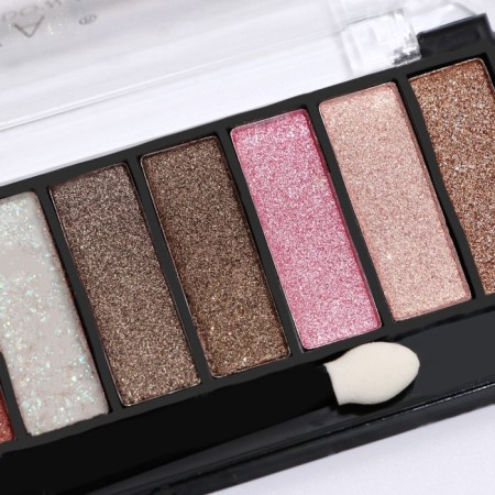 Palette of eyelid shadows with shimmer 12 colors-4