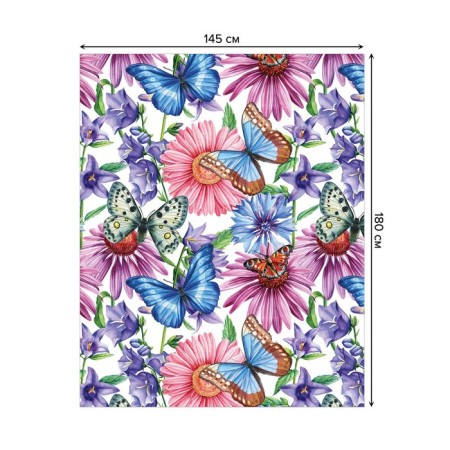 The tablecloth “Life in the field”, rectangular, Saten, size 145x180 cm-1