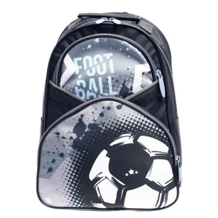School backpack, 37 x 26 x 13 cm, ergonomic back, calligrata AN "Football"-6