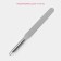 Back-tank blade, 37 × 3 cm, working part 24.5 cm