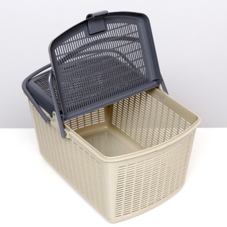 Basket 47x36x27.5 cm, gray-6