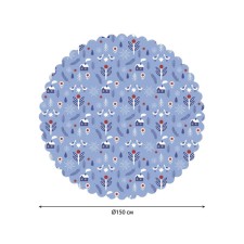 The tablecloth “Winter evening”, round, Saten, d = 150 cm