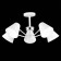 Ceiling EVOLUCE lamp. Sle106702-05. Lere. 5x60 watts, E27, 63x63x28 cm, white color, chrome