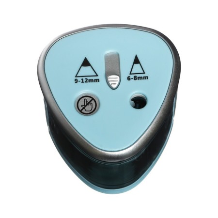 Electric grinder 2 holes Brauberg Dual, power from 4 AA batteries, blue 270578-2