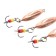 Vertical spin "Yaman" bug with a tee, size 25 mm, 1.5 g, color copper