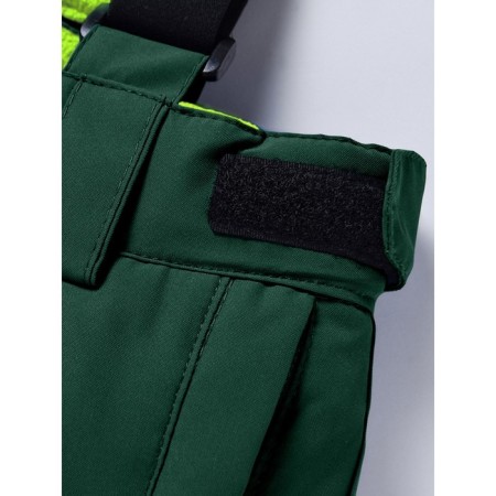 Ski costume for a boy, height 110 cm, green color-12