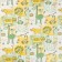 Adhesive oilcloth "Cartoons" 70x100cm., On an elastic band, with a edging, yellow/green color
