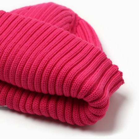 Baby hat, fuchsia color, size 52-54 (4-6 months)-1
