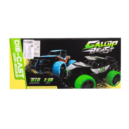 Radio -controlled jeep "Baggi", 1:18, works from batteries, red color-5