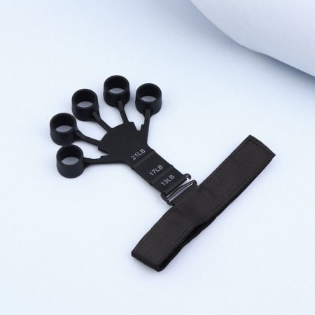 Massage for the development of hands and fingers, with a cuff, 8 × 14 × 2.8 cm, black color-2