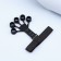 Massage for the development of hands and fingers, with a cuff, 8 × 14 × 2.8 cm, black color
