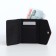 Women's wallet on the button, gray color
