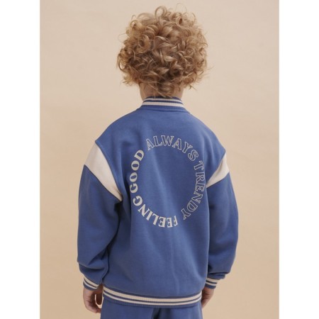 Bombber for the boy Pelican, height 134 cm, jeans color-4