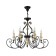 Maytoni H631-PL-06-B, 6HE14, 60W, 72x72x151 cm, black color