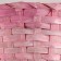 Wicker basket, d20x10xh33cm, pink, bamboo