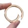 Carabin ring is flat, d = 38/48 mm, thickness - 5 mm, 5 pcs, gold color
