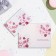 Birthday card!" Flowers on a white background, embossing, congruff, A4