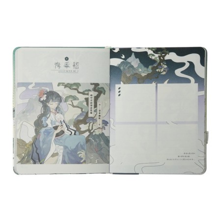 Notebook Gift, A6, 96 sheets, color block, with a curly knife, PVC cover, 3D, "Anime", mix-7