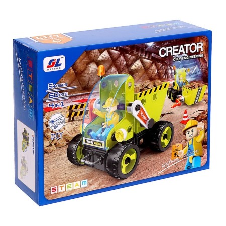 Designer Creator "Construction Transport", 4 in 1, 18 parts