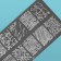 Stamping disk Metal "Lines", 12 × 6 cm