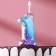 Candle for the cake number "1", space, 5.5 cm, 16 minutes