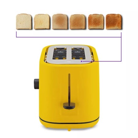 Toster KitFort KT-4093-1, 870 W, 6 frying modes, 2 toasts, yellow-4