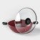 Kazan, 4 l, d = 28 cm, glass cover, two removable handles, red color
