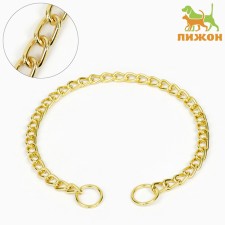 Collar - Metallic a single strain, 65 cm, wire thickness 3.5 mm, golden