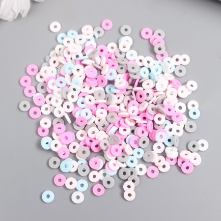 Beads for PVC creativity "Red-blue" set ≈ 330 pcs 0.1x0.6x0.6 cm