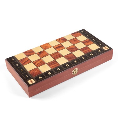 Wooden chess large "Tours", board game 40x40 cm, King H-9 cm, Pig H-4.5 cm-2