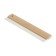 Rubber tundra spatula, white, with a wooden handle, 300 mm