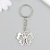 Metal keychain "Blobo drawn" silver 3.1x2.5 cm