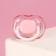 Nipple - classic dummy, silicone, +6 months, with a cap, pink color