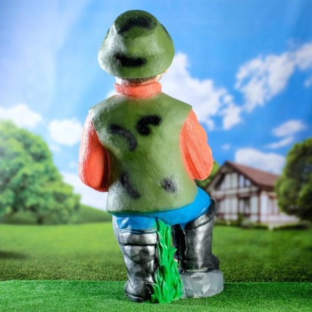 Garden figure "Fisherman Kuzmich" 88x43x28cm-2